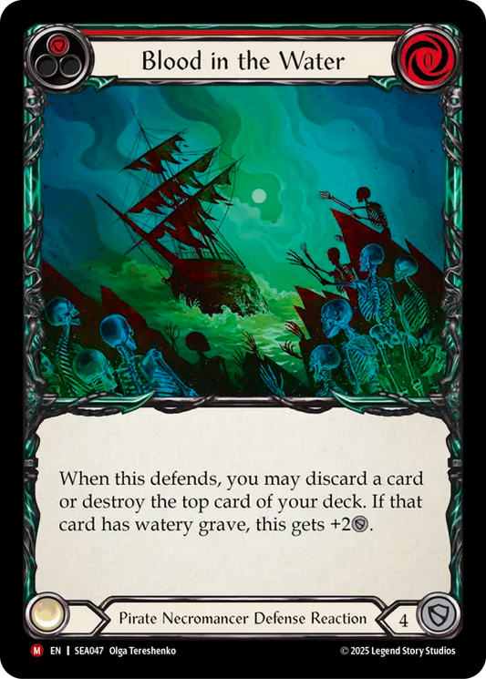 [Pirate Necromancer]血染めの海/Blood in the Water [SEA][Rainbow Foil]