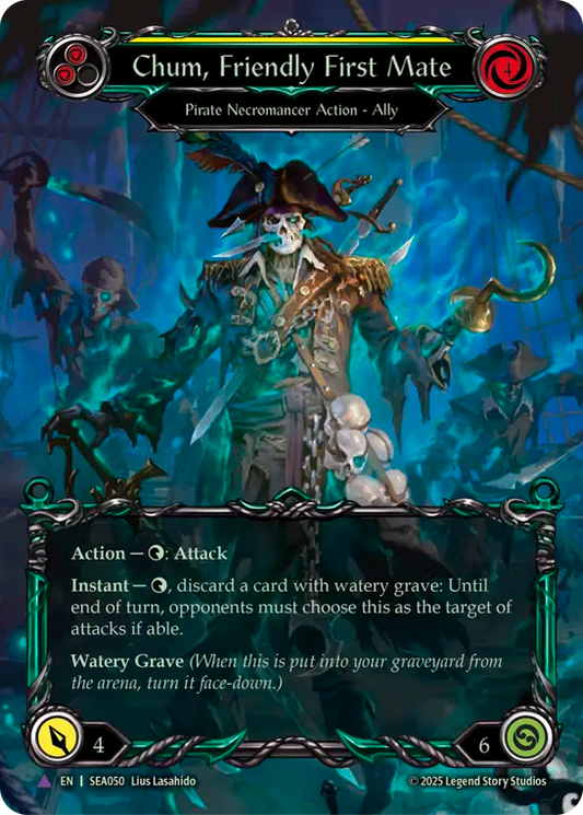 [Pirate Necromancer]陽気な副船長、チャム/Chum, Friendly First Mate [SEA][Cold Foil][Marvel]