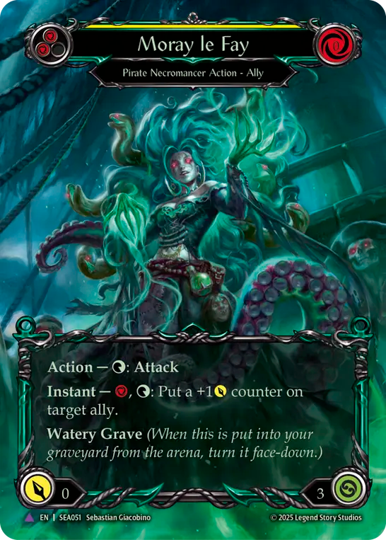 [Pirate Necromancer]モレイ・ル・フェイ/Moray le Fay [SEA][Cold Foil][Marvel]
