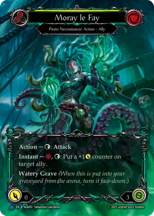 [Pirate Necromancer]モレイ・ル・フェイ/Moray le Fay [SEA][Cold Foil][Marvel]