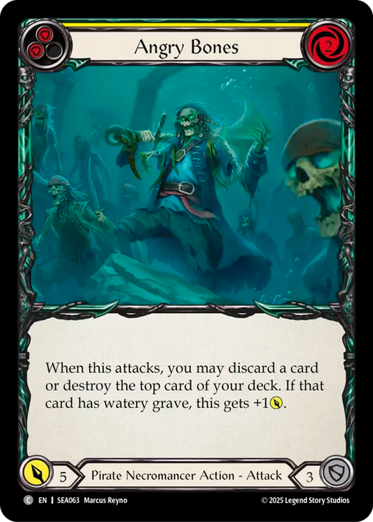 [Pirate Necromancer]飢えた骸骨/Angry Bones [黄][SEA]