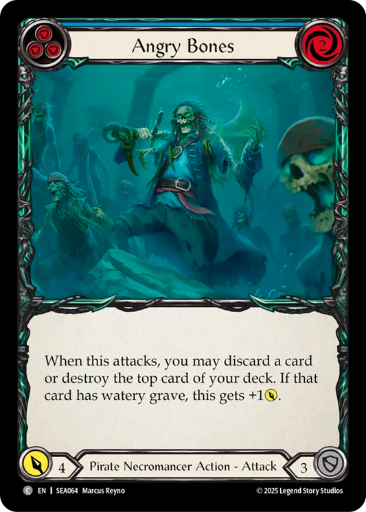 [Pirate Necromancer]飢えた骸骨/Angry Bones [青][SEA]