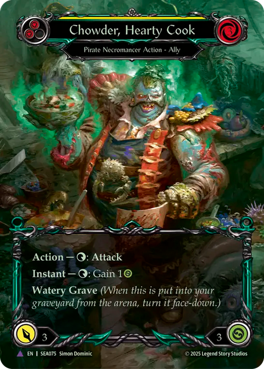 [Pirate Necromancer]豪快なコック、チャウダー/Chowder, Hearty Cook [SEA][Cold Foil][Marvel]