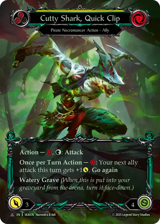 [Pirate Necromancer]俊刃のカッティ・シャーク/Cutty Shark, Quick Clip [SEA][Cold Foil][Marvel]