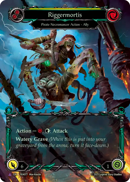 [Pirate Necromancer]リガーモーティス/Riggermortis [SEA][Cold Foil][Marvel]