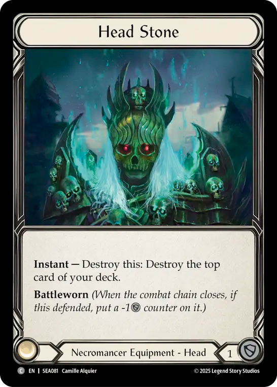 [Necromancer]頭部墓石/Head Stone [SEA][Cold Foil]