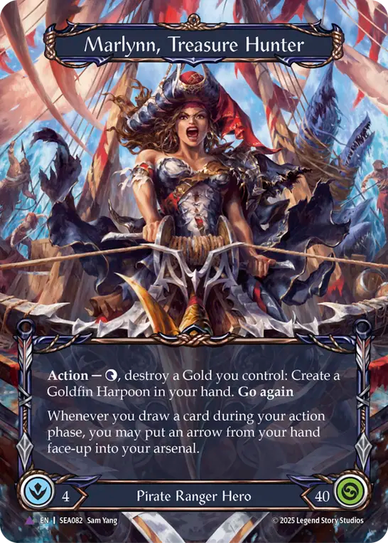 [Pirate Ranger]トレジャーハンター、マーリン/Marlynn, Treasure Hunter [SEA][Cold Foil][Marvel]