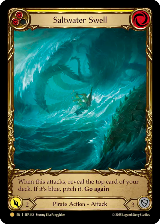 [Pirate]海生のうねり/Saltwater Swell [黄][SEA][Cold Foil]