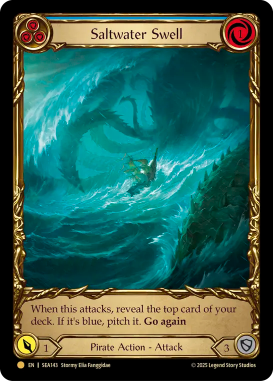 [Pirate]海生のうねり/Saltwater Swell [青][SEA][Cold Foil]