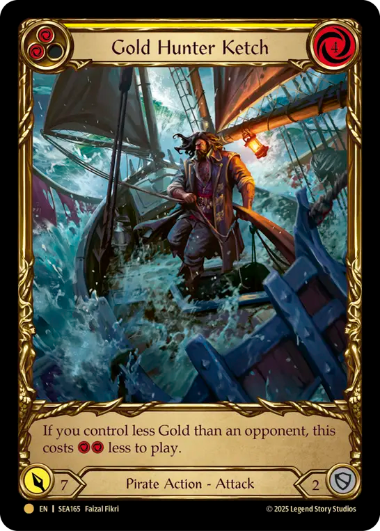 [Pirate]ゴールドハンターの縦帆船/Gold Hunter Ketch [SEA][Cold Foil]