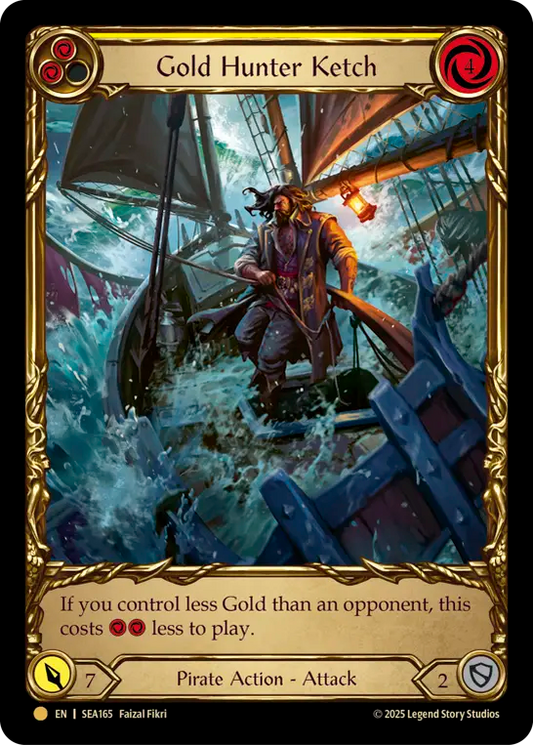 [Pirate]ゴールドハンターの縦帆船/Gold Hunter Ketch [SEA][Cold Foil]