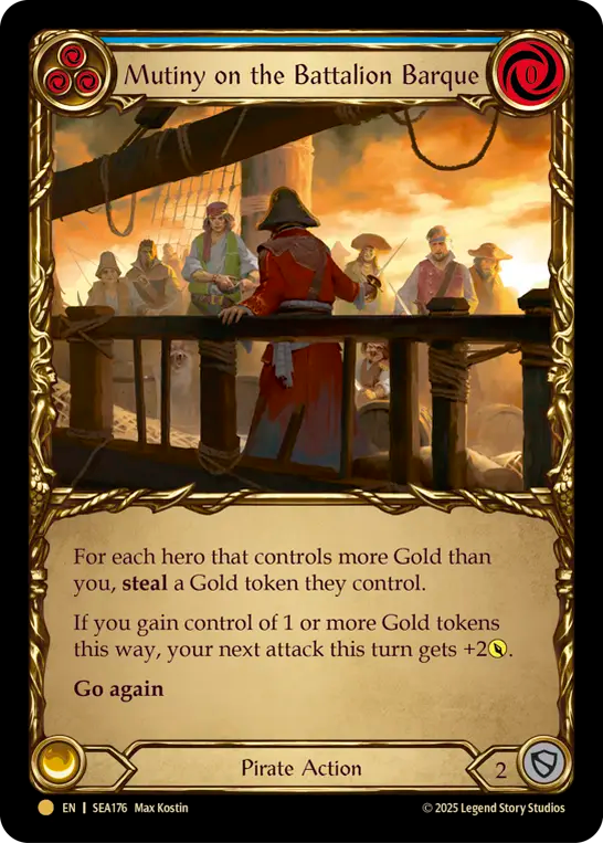 [Pirate]戦隊帆船での反乱/Mutiny on the Battalion Barque [SEA][Cold Foil]