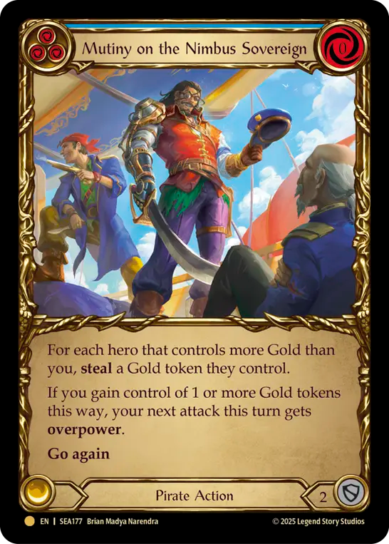 [Pirate]ニンバス・ソブリンでの反乱/Mutiny on the Nimbus Sovereign [SEA][Cold Foil]
