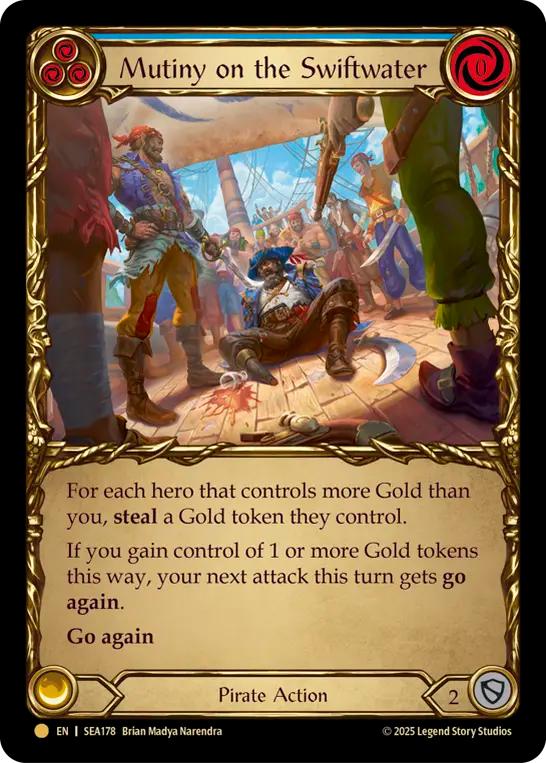 [Pirate]スウィフトウォーターでの反乱/Mutiny on the Swiftwater [SEA][Cold Foil]