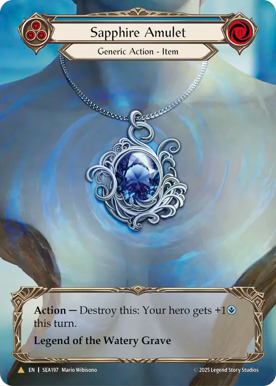 [Generic]サファイアのアミュレット/Sapphire Amulet [SEA][Cold Foil][Marvel]