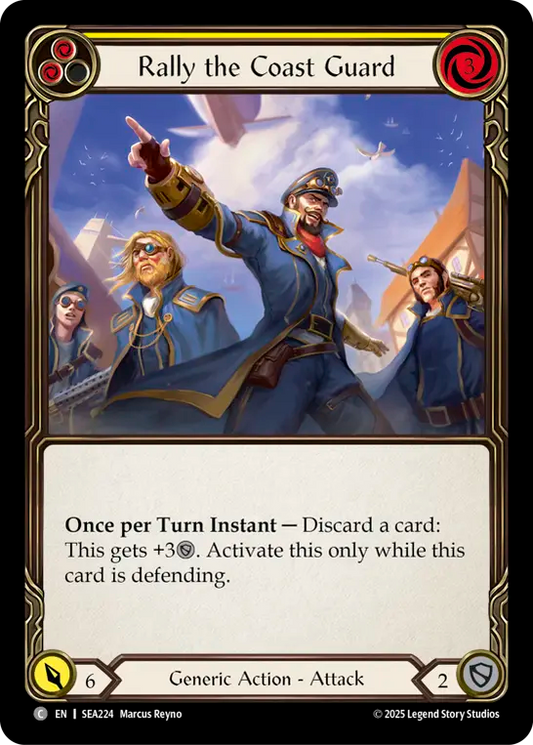 [Generic]沿岸警備隊の結集/Rally the Coast Guard [黄][SEA][Rainbow Foil]