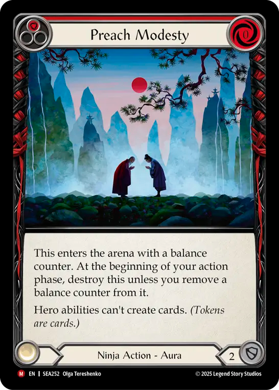 [Ninja]謙虚の説法/Preach Modesty [SEA][Rainbow Foil]