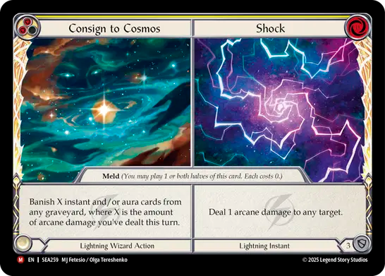 [Lightning Wizard] Consign to Cosmos//Shock/コスモとの交信//ショック [SEA][Rainbow Foil]