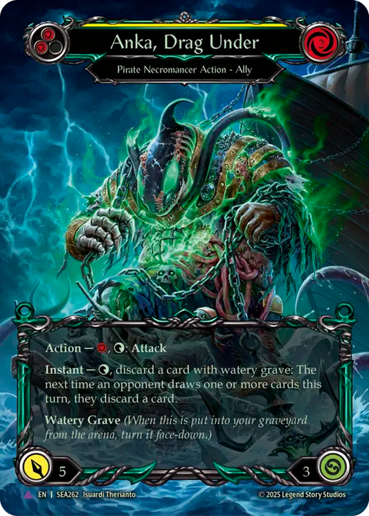 [Pirate Necromancer]引きずり込む者、アンカ/Anka, Drag Under [SEA][Cold Foil][Marvel]