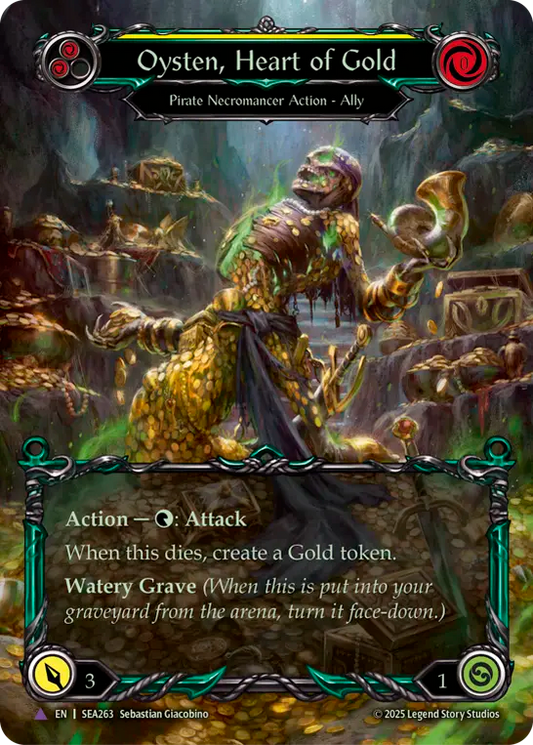 [Pirate Necromancer]黄金への心酔、オイステン/Oysten, Heart of Gold [SEA][Cold Foil][Marvel]