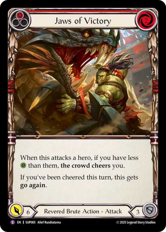 [Revered Brute]噛み千切る勝利/Jaws of Victory [SUP][Rainbow Foil]