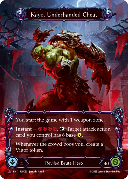 [Reviled Brute]隻猾な凶賊、ケイヨ/Kayo, Underhanded Cheat [SUP][Cold Foil][Marvel]