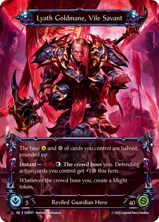 [Reviled Guardian]非道鬼才、ライアス・ゴールドメイン/Lyath Goldmane, Vile Savant [SUP][Cold Foil][Marvel]