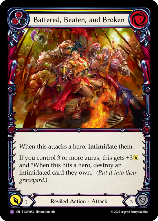 [Reviled]打たれ、打ち負け、打ち壊れ/Battered, Beaten, and Broken [SUP][Rainbow Foil]