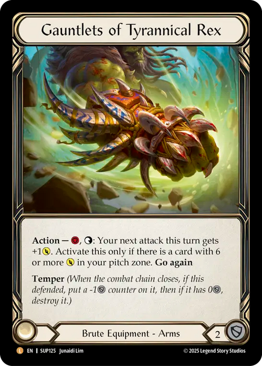 [Brute]恐王の籠手/Gauntlets of Tyrannical Rex [SUP][Cold Foil]