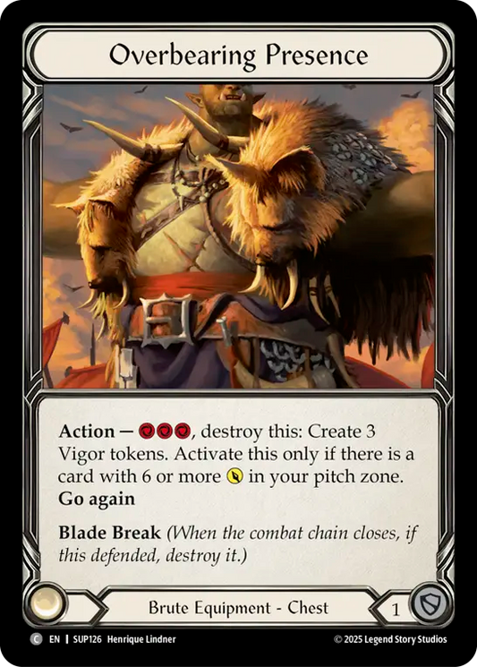 [Brute]威圧する風采/Overbearing Presence [SUP][Cold Foil]