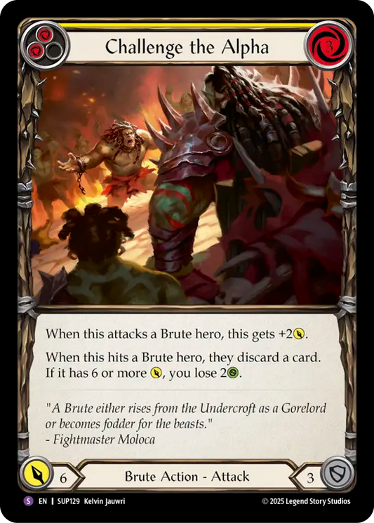 [Brute]首領への挑戦/Challenge the Alpha [SUP][Rainbow Foil]