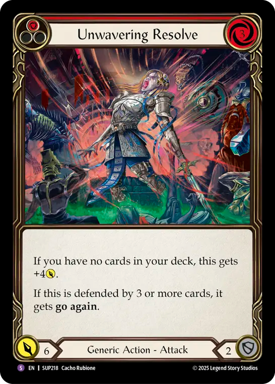 [Generic]確固たる決意/Unwavering Resolve [SUP][Rainbow Foil]