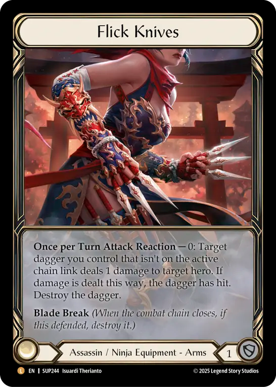 [Assassin Ninja]短刀の妙技/Flick Knives [SUP][Rainbow Foil]