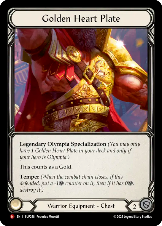 [Warrior]黄金の胸当て/Golden Heart Plate [SUP]