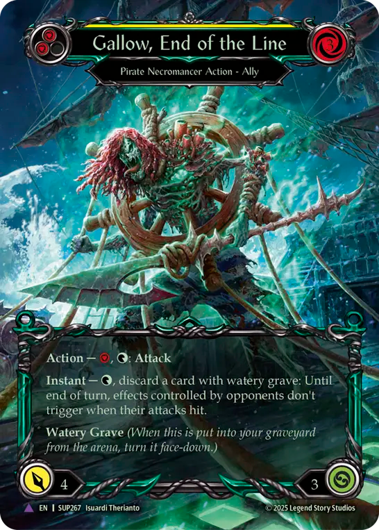 [Pirate Necromancer]航海の終点、ガロウ/Gallow, End of the Line [SUP][Cold Foil][Marvel]