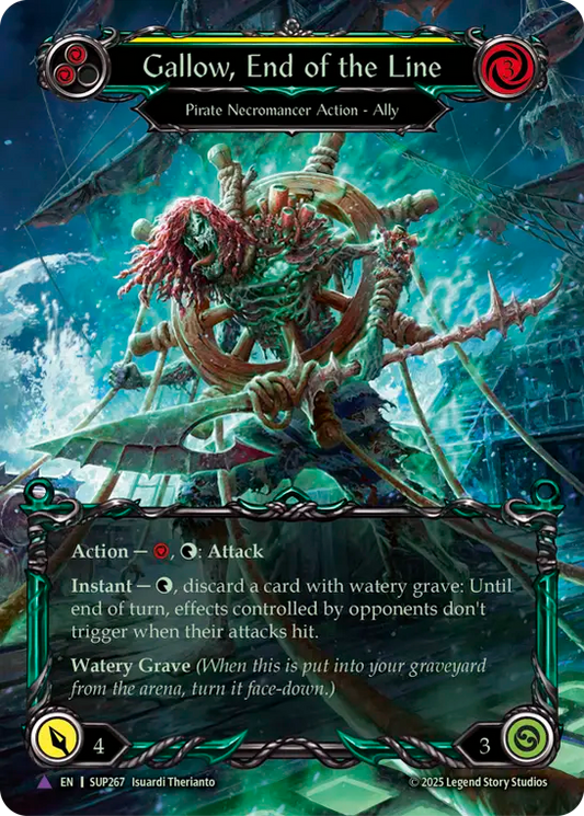 [Pirate Necromancer]航海の終点、ガロウ/Gallow, End of the Line [SUP][Cold Foil][Marvel]