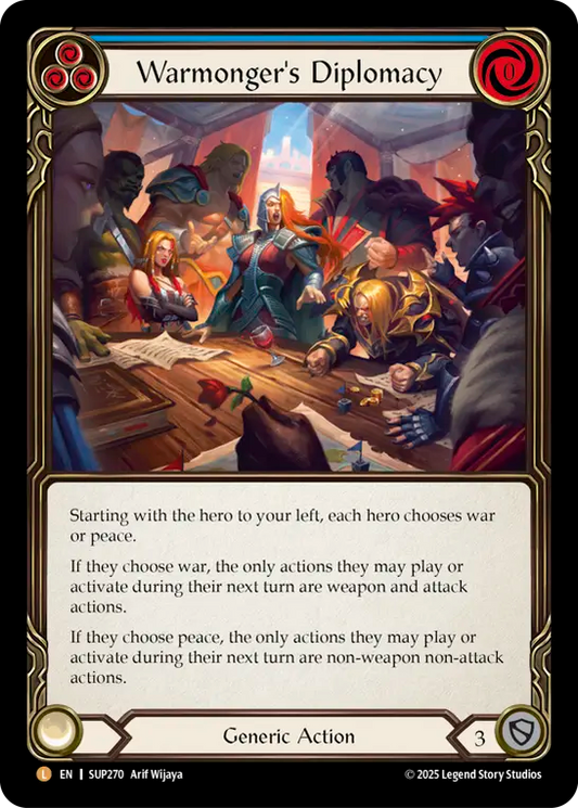 [Generic]戦争屋の外交術/Warmonger's Diplomacy [SUP][Rainbow Foil]