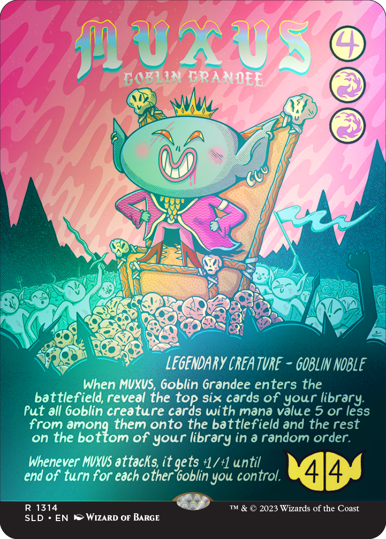 上流階級のゴブリン、マクサス/Muxus, Goblin Grandee [Secret Lair][FOIL][RAINBOW]
