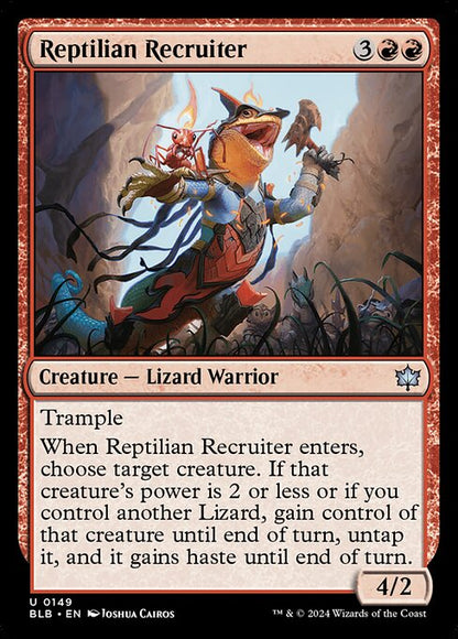 爬虫類の徴募兵/Reptilian Recruiter [BLB][FOIL]