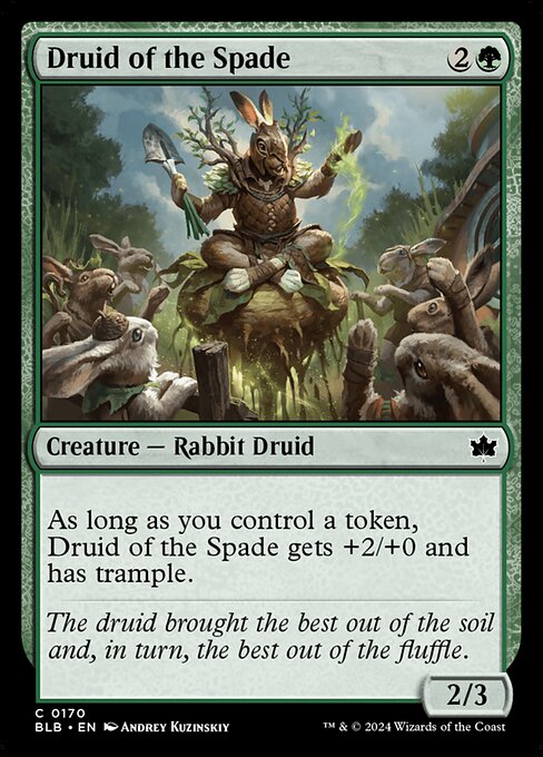 鋤のドルイド/Druid of the Spade [BLB][FOIL]