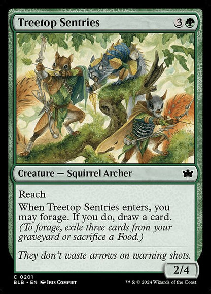 樹上の哨兵/Treetop Sentries [BLB][FOIL]