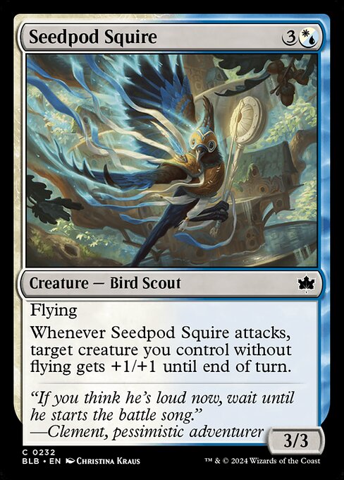 豆殻の従者/Seedpod Squire [BLB][FOIL]