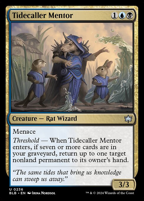 潮呼びの導師/Tidecaller Mentor [BLB][FOIL]