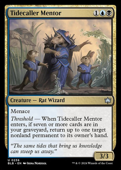 潮呼びの導師/Tidecaller Mentor [BLB][FOIL]