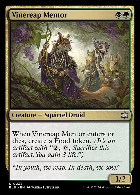 蔦刈りの導師/Vinereap Mentor [BLB][FOIL]