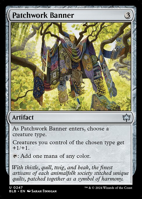 縫い合わせの旗/Patchwork Banner [BLB][FOIL]
