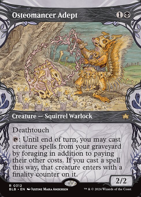 骨術師の達人/Osteomancer Adept [BLB-BF][ショーケース][FOIL]