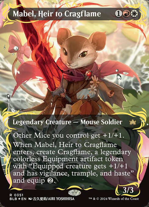 岩山炎の後継者、メイブル/Mabel, Heir to Cragflame [BLB-BF][ボーダーレス][FOIL][レイズド]