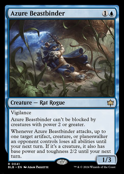 群青の獣縛り/Azure Beastbinder [BLB][FOIL]