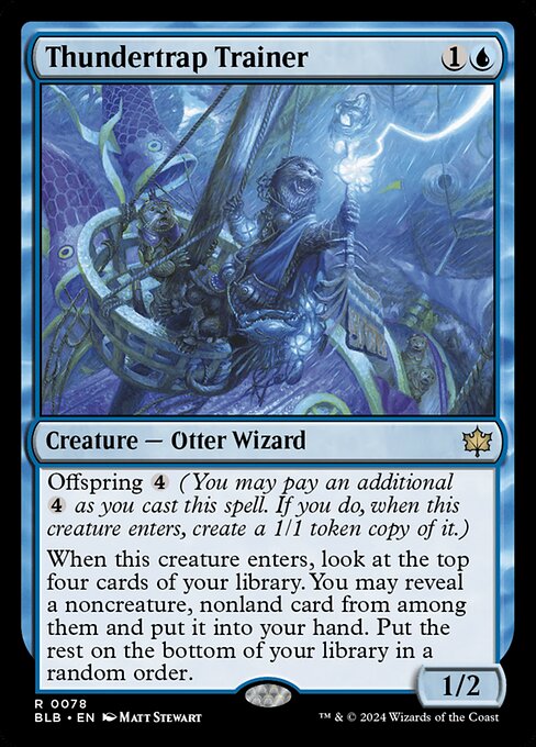 稲妻罠の教練者/Thundertrap Trainer [BLB]